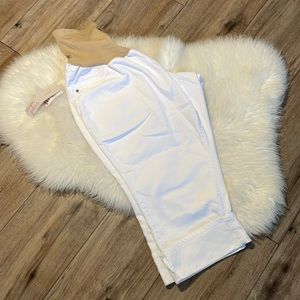 NEW Motherhood Plus White Crop Maternity Jeans Size 2X